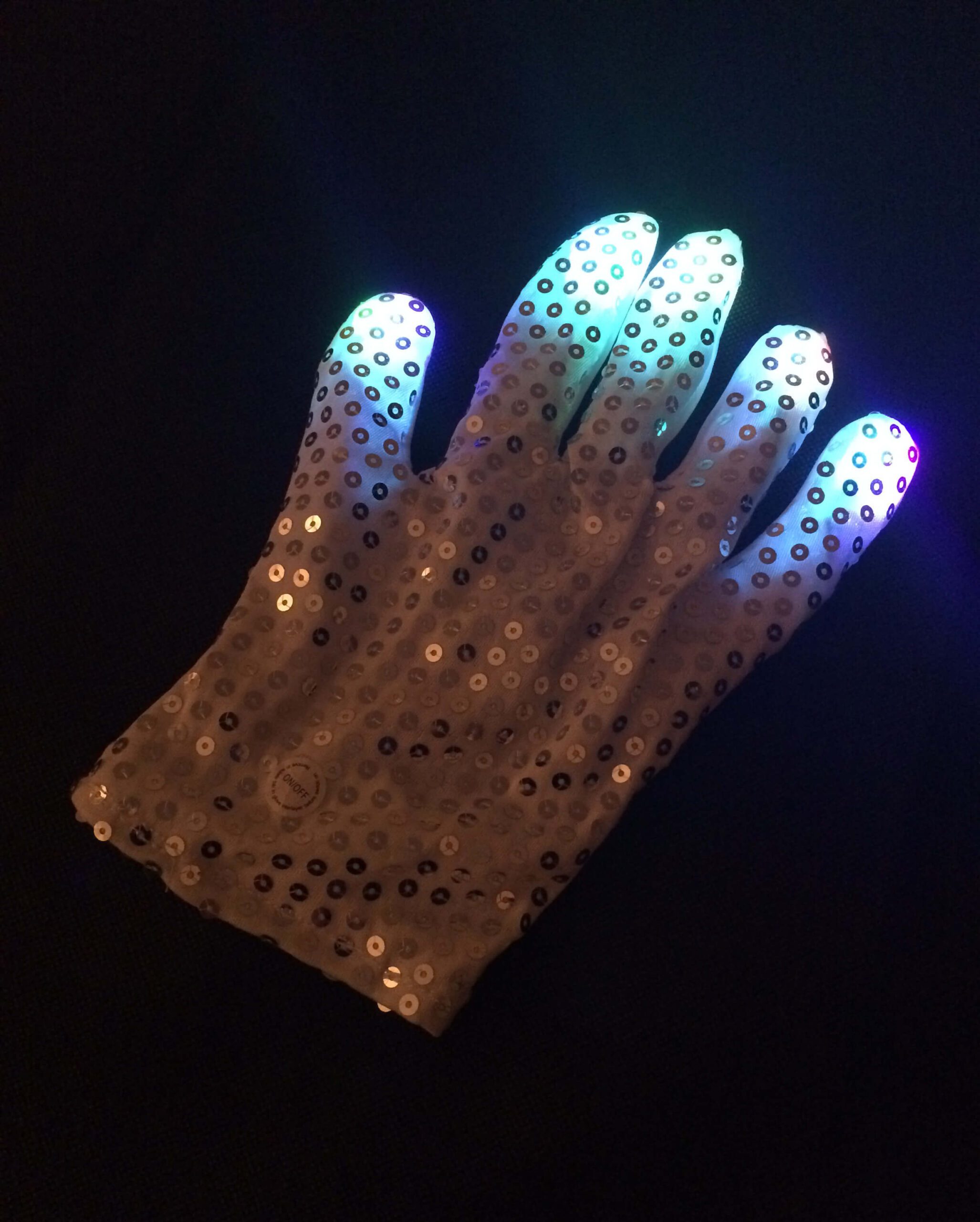 Michael Jackson LIGHTS UP 手袋 Lサイズ Thriller Flashing White Glove - Theatre Shop