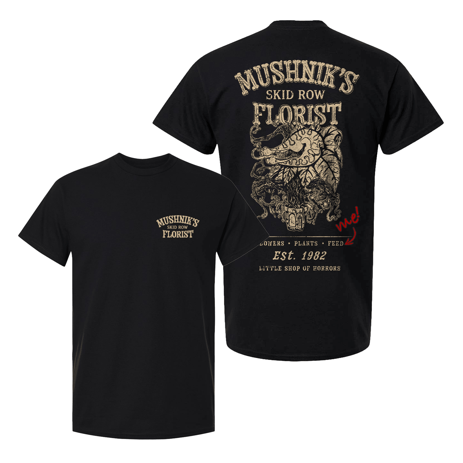 MUSHNIKS T-SHIRT FRONT&BACK